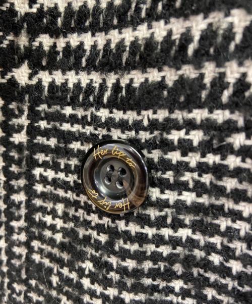 HER LIP TO（ハーリップトゥ）Her lip to (ハーリップトゥ) HEMINGWAY CHECK TWEED JACKET ブラック×ホワイト サイズ:Mの古着・服飾アイテム
