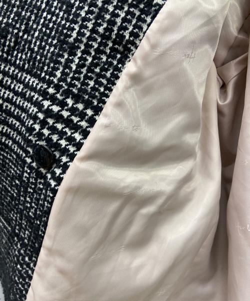 HER LIP TO（ハーリップトゥ）Her lip to (ハーリップトゥ) HEMINGWAY CHECK TWEED JACKET ブラック×ホワイト サイズ:Mの古着・服飾アイテム