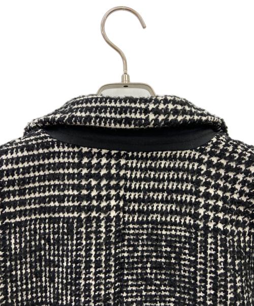 HER LIP TO（ハーリップトゥ）Her lip to (ハーリップトゥ) HEMINGWAY CHECK TWEED JACKET ブラック×ホワイト サイズ:Mの古着・服飾アイテム