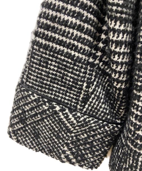 HER LIP TO（ハーリップトゥ）Her lip to (ハーリップトゥ) HEMINGWAY CHECK TWEED JACKET ブラック×ホワイト サイズ:Mの古着・服飾アイテム