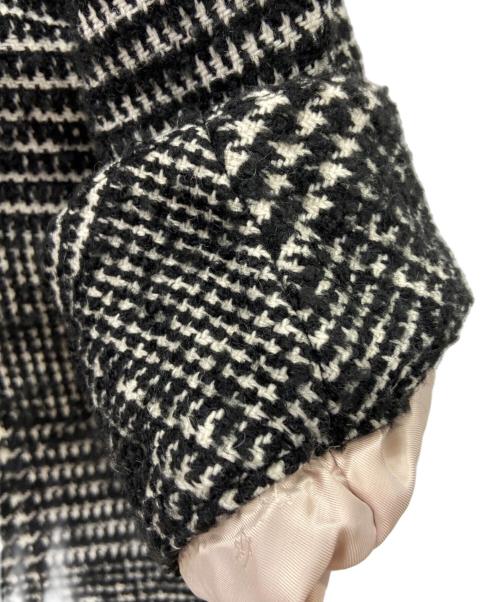 HER LIP TO（ハーリップトゥ）Her lip to (ハーリップトゥ) HEMINGWAY CHECK TWEED JACKET ブラック×ホワイト サイズ:Mの古着・服飾アイテム