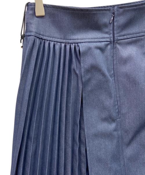 HER LIP TO（ハーリップトゥ）Her lip to (ハーリップトゥ) Pleated Denim-Effect Bit Skirt ネイビー サイズ:M 未使用品の古着・服飾アイテム