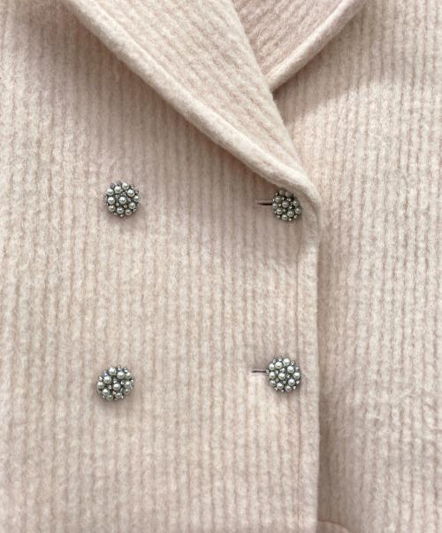 HER LIP TO（ハーリップトゥ）Her lip to (ハーリップトゥ) Odette Wool Blend Coat ベージュ サイズ:Mの古着・服飾アイテム
