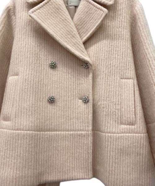 HER LIP TO（ハーリップトゥ）Her lip to (ハーリップトゥ) Odette Wool Blend Coat ベージュ サイズ:Mの古着・服飾アイテム