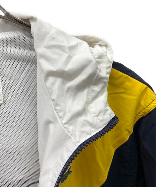 LACOSTE（ラコステ）LACOSTE (ラコステ) ジップパーカー イエロー×ネイビー サイズ:FR48の古着・服飾アイテム