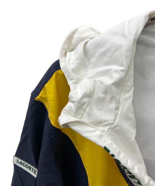 LACOSTE（ラコステ）LACOSTE (ラコステ) ジップパーカー イエロー×ネイビー サイズ:FR48の古着・服飾アイテム