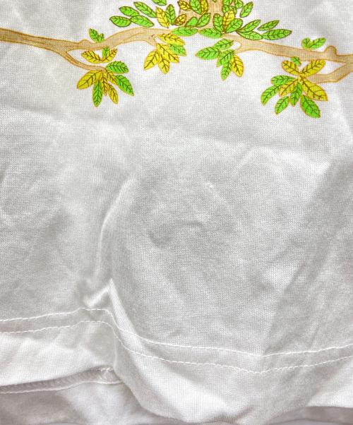 HERMES（エルメス）HERMES (エルメス) HERMES　アニマルロゴ OLD  長袖カットソー ホワイト×ブラウン サイズ:Sの古着・服飾アイテム