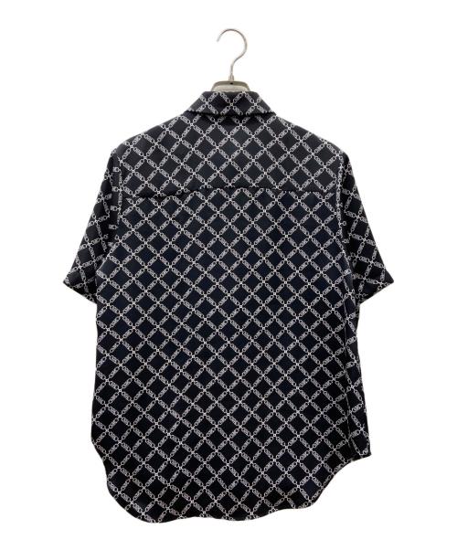 MICHAEL KORS（マイケル・コース）MICHAEL KORS (マイケル・コース) MICHAEL KORS　半袖ブラウス ブラック×ホワイト サイズ:XSの古着・服飾アイテム