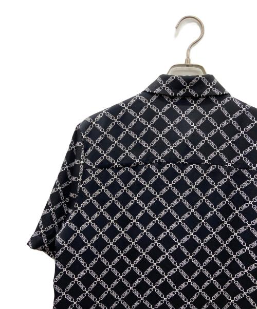 MICHAEL KORS（マイケル・コース）MICHAEL KORS (マイケル・コース) MICHAEL KORS　半袖ブラウス ブラック×ホワイト サイズ:XSの古着・服飾アイテム