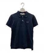 PLAY COMME des GARCONSプレイコムデギャルソン）の古着「PLAY COMME des GARCONS　ポロシャツ」｜ブラック