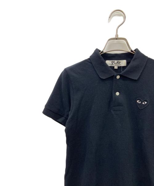 PLAY COMME des GARCONS（プレイコムデギャルソン）PLAY COMME des GARCONS (プレイコムデギャルソン) PLAY COMME des GARCONS　ポロシャツ ブラック サイズ:Sの古着・服飾アイテム