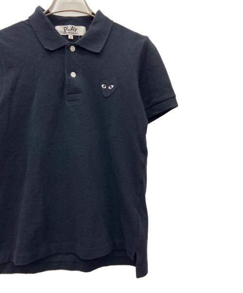 PLAY COMME des GARCONS（プレイコムデギャルソン）PLAY COMME des GARCONS (プレイコムデギャルソン) PLAY COMME des GARCONS　ポロシャツ ブラック サイズ:Sの古着・服飾アイテム