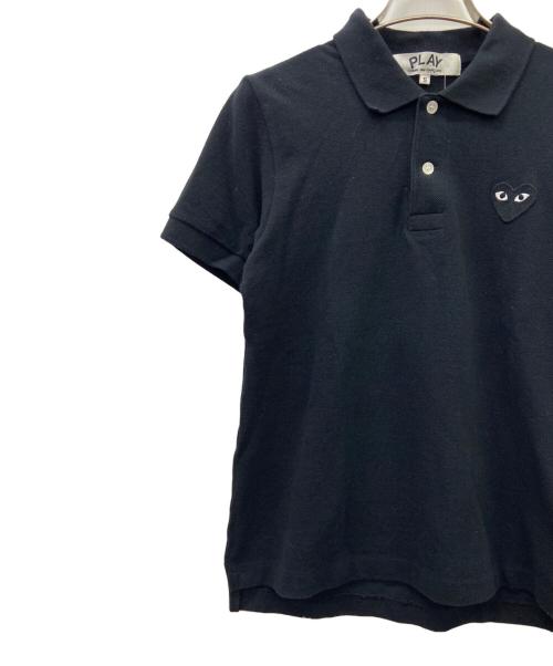 PLAY COMME des GARCONS（プレイコムデギャルソン）PLAY COMME des GARCONS (プレイコムデギャルソン) PLAY COMME des GARCONS　ポロシャツ ブラック サイズ:Sの古着・服飾アイテム