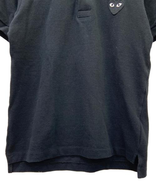 PLAY COMME des GARCONS（プレイコムデギャルソン）PLAY COMME des GARCONS (プレイコムデギャルソン) PLAY COMME des GARCONS　ポロシャツ ブラック サイズ:Sの古着・服飾アイテム