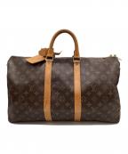 LOUIS VUITTONルイ ヴィトン）の古着「LOUIS VUITTON　モノグラム　キーポル45  トラベルバッグ」｜ブラウン