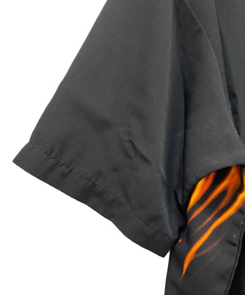 HARLEY-DAVIDSON（ハーレーダビッドソン）HARLEY-DAVIDSON (ハーレーダビッドソン) 半袖シャツ ブラック×オレンジ サイズ:Ｓの古着・服飾アイテム
