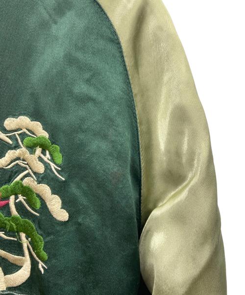 satori（サトリ）satori (サトリ) スカジャン ブラック×グリーン サイズ:Mの古着・服飾アイテム