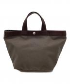 Herve Chapelierエルベシャプリエ）の古着「Herve Chapelier　コーデュラナイロン舟型トートM」｜モカ