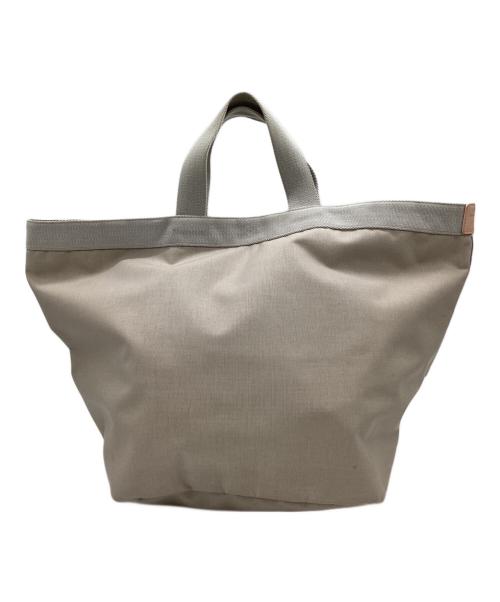 Herve Chapelier（エルベシャプリエ）Herve Chapelier (エルベシャプリエ) Herve Chapelier　コーデュラナイロン舟型トートL ベージュ×グレーの古着・服飾アイテム