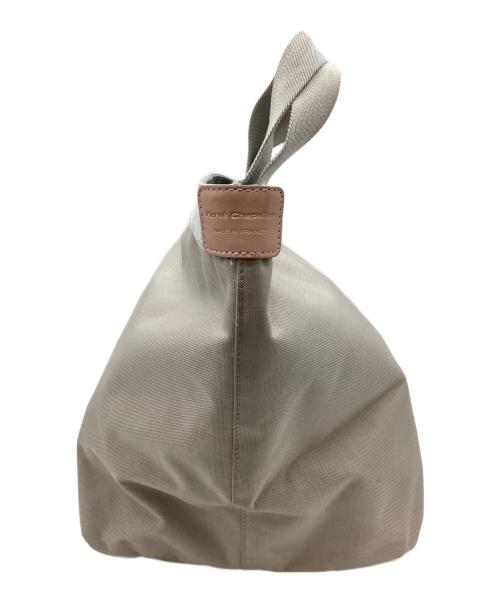 Herve Chapelier（エルベシャプリエ）Herve Chapelier (エルベシャプリエ) Herve Chapelier　コーデュラナイロン舟型トートL ベージュ×グレーの古着・服飾アイテム
