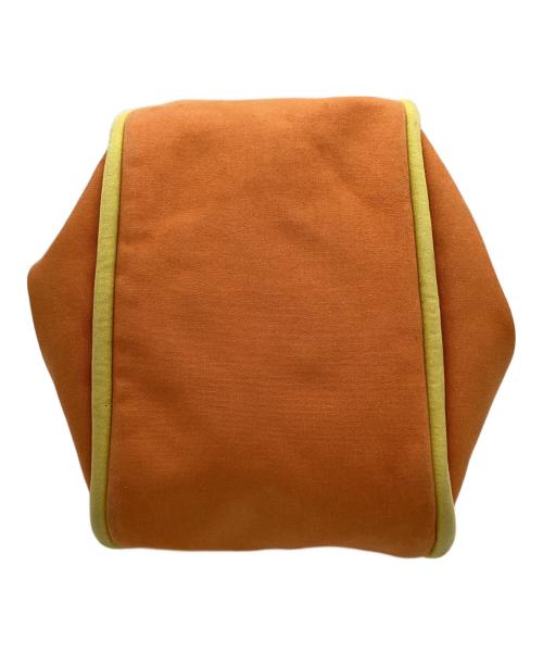 HERMES（エルメス）HERMES (エルメス) HERMES　サックバガ　キャンバストートバッグ イエロー×オレンジの古着・服飾アイテム