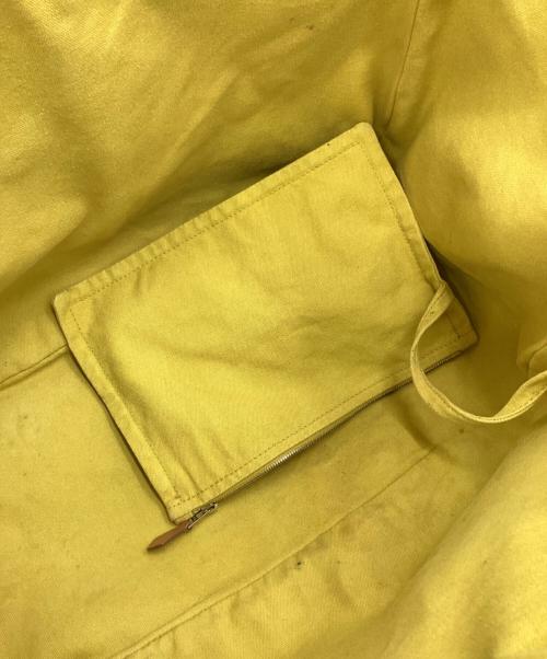 HERMES（エルメス）HERMES (エルメス) HERMES　サックバガ　キャンバストートバッグ イエロー×オレンジの古着・服飾アイテム