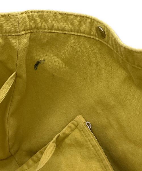 HERMES（エルメス）HERMES (エルメス) HERMES　サックバガ　キャンバストートバッグ イエロー×オレンジの古着・服飾アイテム