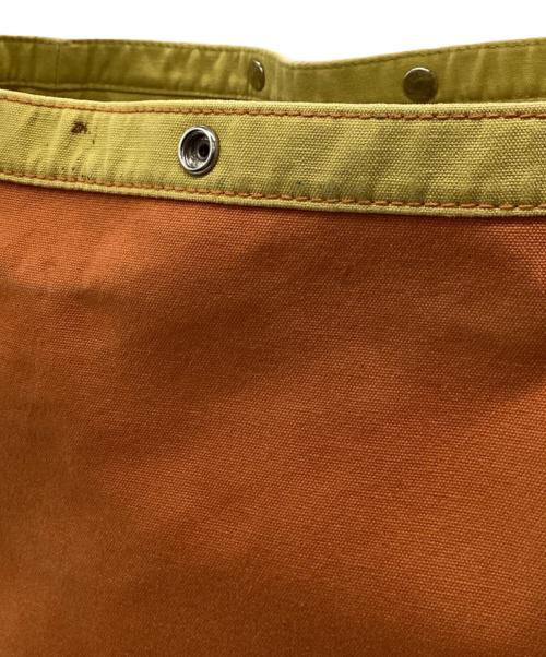 HERMES（エルメス）HERMES (エルメス) HERMES　サックバガ　キャンバストートバッグ イエロー×オレンジの古着・服飾アイテム