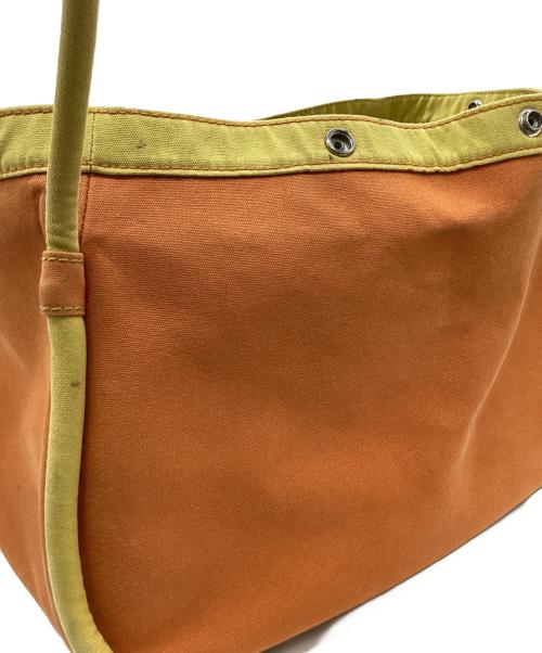 HERMES（エルメス）HERMES (エルメス) HERMES　サックバガ　キャンバストートバッグ イエロー×オレンジの古着・服飾アイテム