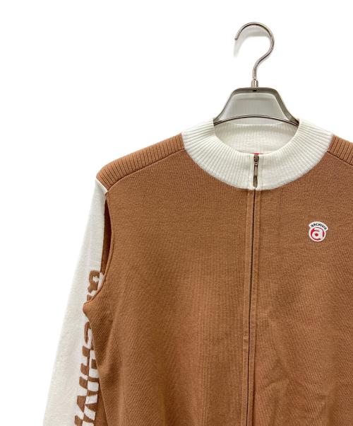 archivio（アルチビオ）archivio (アルチビオ) ゴルフウェア(トップス) ブラウン×ホワイト サイズ:38の古着・服飾アイテム