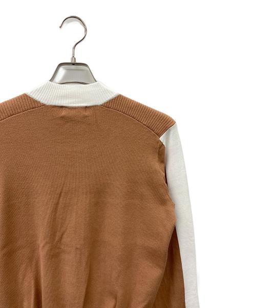 archivio（アルチビオ）archivio (アルチビオ) ゴルフウェア(トップス) ブラウン×ホワイト サイズ:38の古着・服飾アイテム