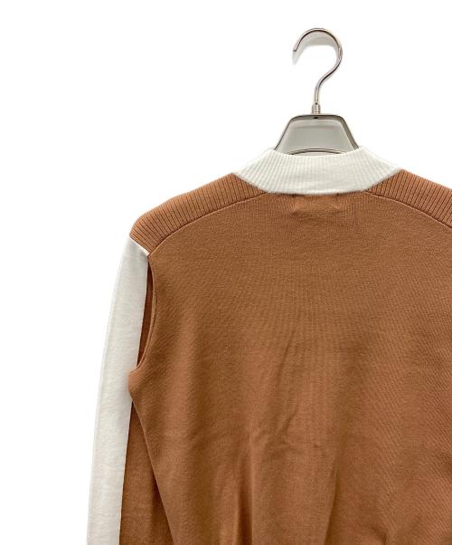 archivio（アルチビオ）archivio (アルチビオ) ゴルフウェア(トップス) ブラウン×ホワイト サイズ:38の古着・服飾アイテム