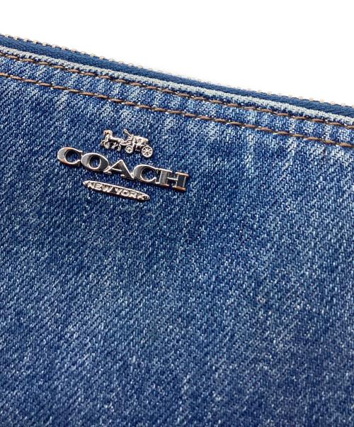 COACH（コーチ）COACH (コーチ) COACH　ロング ジップ アラウンド ウォレット・デニム　ラウンドファスナー長財布 インディゴの古着・服飾アイテム