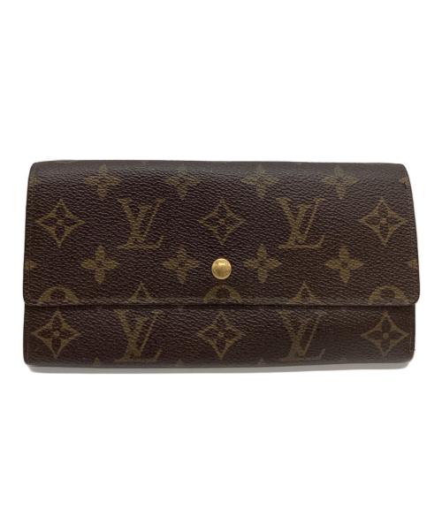 LOUIS VUITTON（ルイ ヴィトン）LOUIS VUITTON (ルイ ヴィトン) LOUIS VUITTON 　モノグラム　2つ折り長財布 ブラウンの古着・服飾アイテム