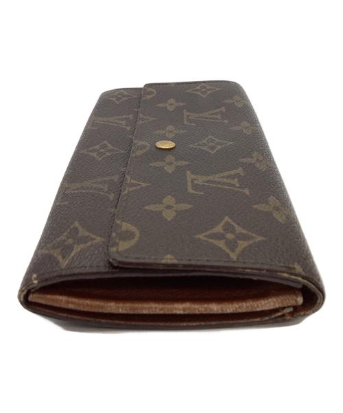 LOUIS VUITTON（ルイ ヴィトン）LOUIS VUITTON (ルイ ヴィトン) LOUIS VUITTON 　モノグラム　2つ折り長財布 ブラウンの古着・服飾アイテム