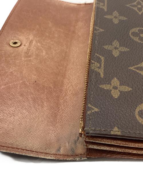 LOUIS VUITTON（ルイ ヴィトン）LOUIS VUITTON (ルイ ヴィトン) LOUIS VUITTON 　モノグラム　2つ折り長財布 ブラウンの古着・服飾アイテム