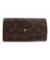 LOUIS VUITTON（ルイ ヴィトン）の古着「LOUIS VUITTON 　モノグラム　2つ折り長財布」｜ブラウン