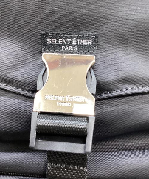 SELENT ETHER（セレーンエテール）SELENT ETHER (セレーンエテール) SELENT ETHER　ナイロンリュック ブラックの古着・服飾アイテム