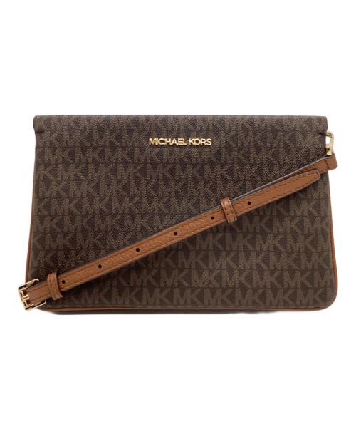 MICHAEL KORS（マイケル・コース）MICHAEL KORS (マイケル・コース) MICHAEL KORS　クロスボディバッグ ブラウンの古着・服飾アイテム