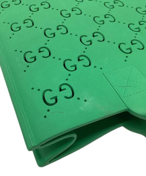 GUCCI（グッチ）GUCCI (グッチ) GUCCI　GG   チルドレンズラバートートバッグ グリーンの古着・服飾アイテム