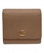 GUCCIグッチ）の古着「GUCCI　GGマーモント　2つ折り財布」｜ピンク