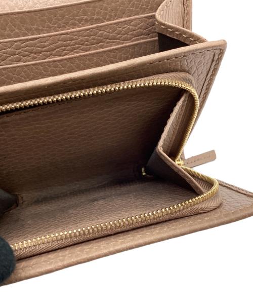 GUCCI（グッチ）GUCCI (グッチ) GUCCI　GGマーモント　2つ折り財布 ピンクの古着・服飾アイテム