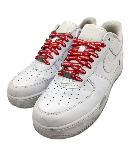 NIKE（ナイキ）NIKE (ナイキ) Supreme (シュプリーム) NIKE　Supreme　スニーカー ホワイト×レッド サイズ:27.5cmの古着・服飾アイテム