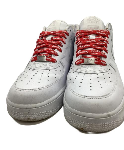 NIKE（ナイキ）NIKE (ナイキ) Supreme (シュプリーム) NIKE　Supreme　スニーカー ホワイト×レッド サイズ:27.5cmの古着・服飾アイテム