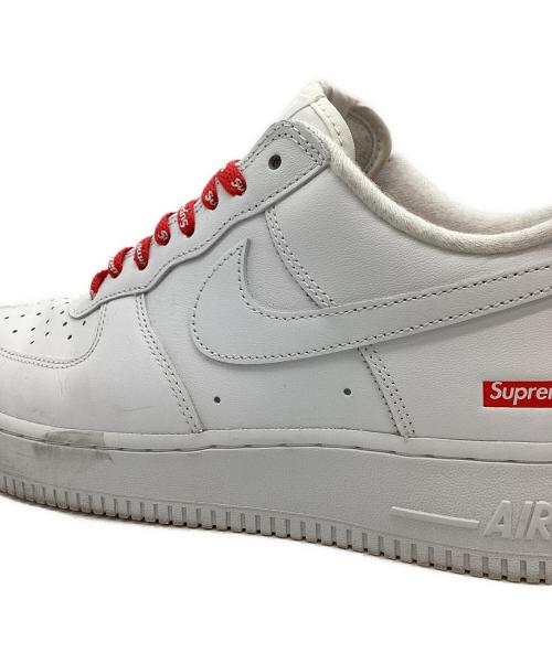 NIKE（ナイキ）NIKE (ナイキ) Supreme (シュプリーム) NIKE　Supreme　スニーカー ホワイト×レッド サイズ:27.5cmの古着・服飾アイテム
