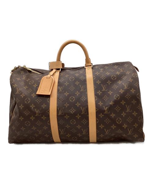 LOUIS VUITTON（ルイ ヴィトン）LOUIS VUITTON (ルイ ヴィトン) LOUIS VUITTON　モノグラム　キーポル50　トラベルバッグ ブラウンの古着・服飾アイテム