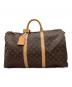 LOUIS VUITTON（ルイ ヴィトン）の古着「LOUIS VUITTON　モノグラム　キーポル50　トラベルバッグ」｜ブラウン