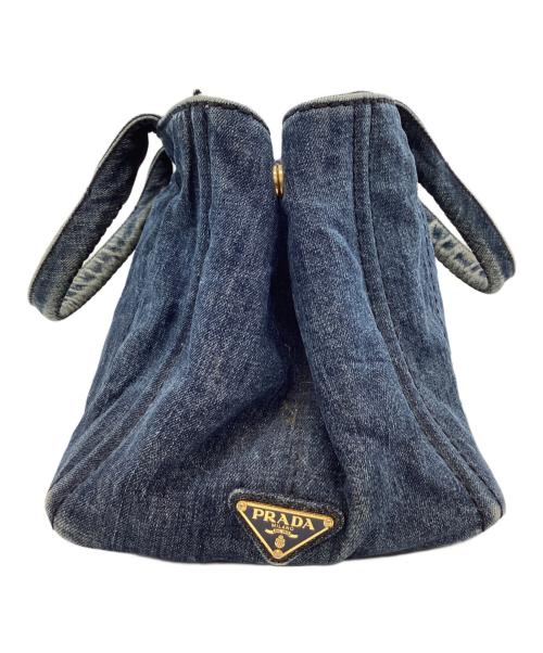 PRADA（プラダ）PRADA (プラダ) PRADA　カナパ　ハンドバッグ インディゴの古着・服飾アイテム