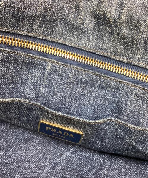 PRADA（プラダ）PRADA (プラダ) PRADA　カナパ　ハンドバッグ インディゴの古着・服飾アイテム