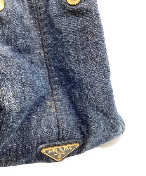 PRADA（プラダ）PRADA (プラダ) PRADA　カナパ　ハンドバッグ インディゴの古着・服飾アイテム